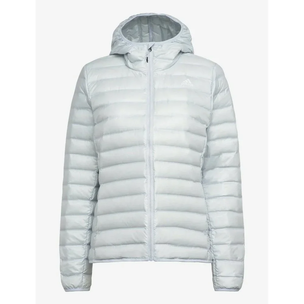 Adidas Jacket Womens XLarge Hooded Varilite‎ Blue Down Puffer Thermal Insulation